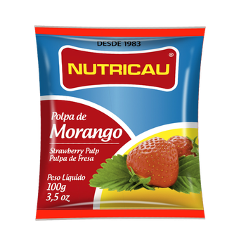 POLPA FRUTA NUTRICAU MORANGO 100G