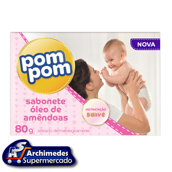 SABONETE POM POM OLEO AMENDOAS 70G