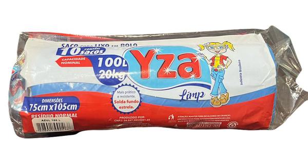 SACO LIXO YZA 100LT ROLO AZUL