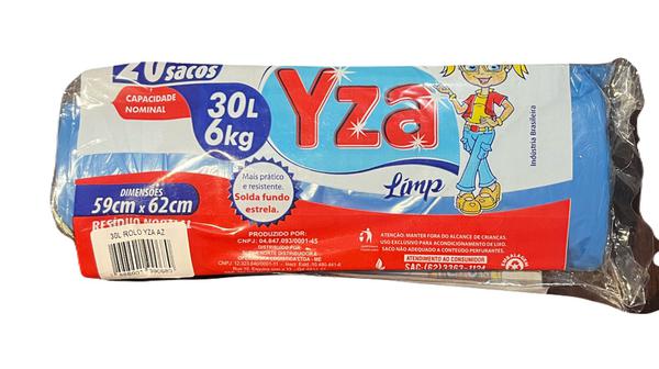SACO LIXO YZA ROLO AZUL 30LT