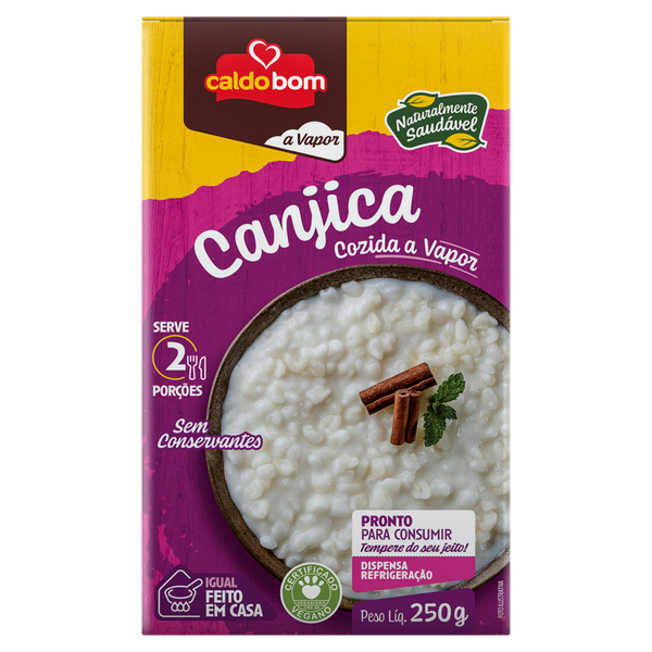 CANJICA BRANCA A VAPOR CALDO BOM 250G