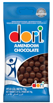 AMENDOIM DORI 70G CHOCOLATE