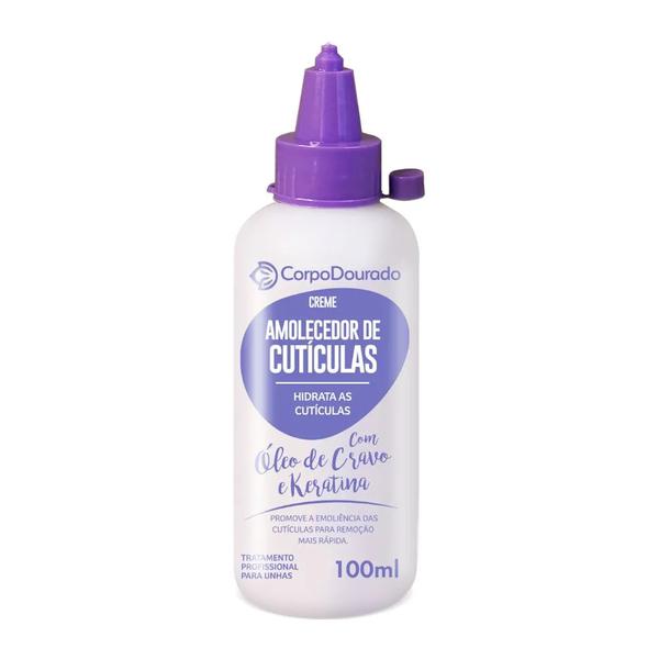 AMOLECEDOR CUTICULA 100ML CORPO DOURADO