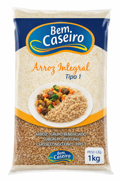 ARROZ BEM CASEIRO INTEGRAL  1KG