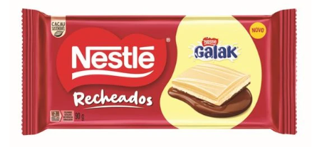 BARRA CHOCOLATE RECHEADO NESTLE 90G GALAK