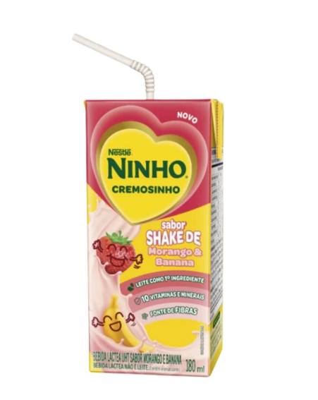BEB LACTEA NINHO 180ML MORANGO C/ BANANA