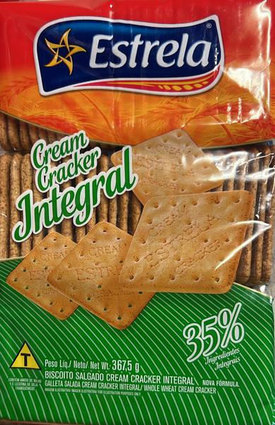 BISC CREAM CRACKER 367,5G INTEGRAL ESTRELA
