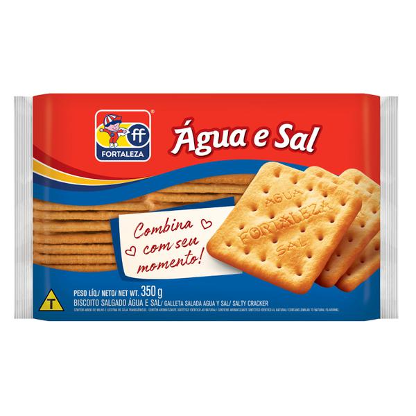 BISC CREAM CRACKER AGUA E SAL 350G FORTALEZA