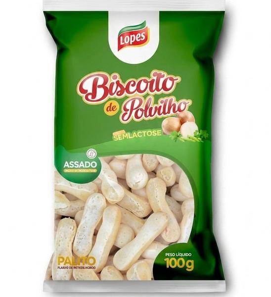 BISC POLVILHO 100G LOPES CEBOLA E SALSA