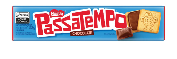 BISC RECH PASSATEMPO 130G CHOCOLATE 10% GRATIS