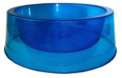 COMEDOR MEDIO 1LT AZUL GLITER