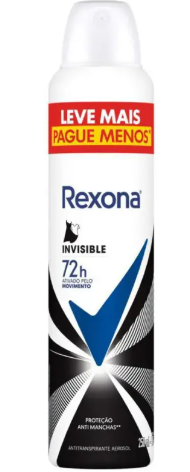 DESOD AERO REXONA FEM   200ML  INVISIBLE