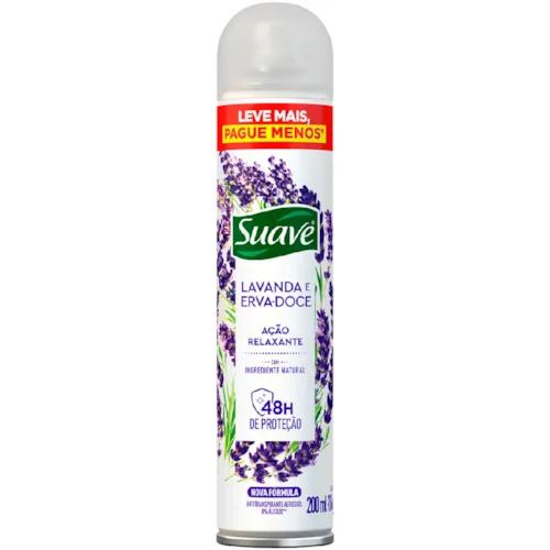 DESODORANTE AERO SUAVE FEM 48H 200ML LAV/ERV