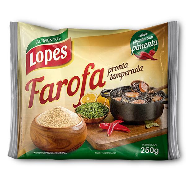 FAROFA PRONTA 250G LOPES TRADICIONAL