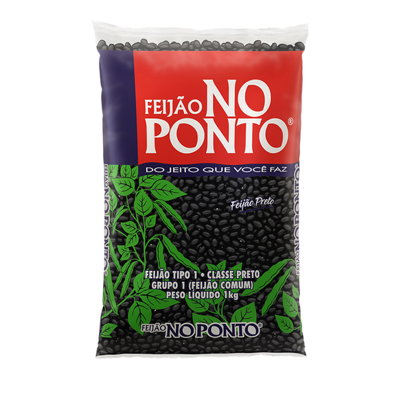 FEIJAO PRETO 1KG NO PONTO