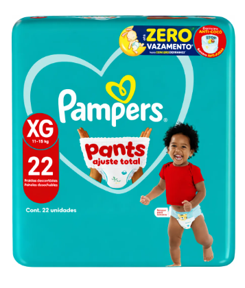 FRALDA DESC PAMPERS PANTS AJUSTE XG 22 UN