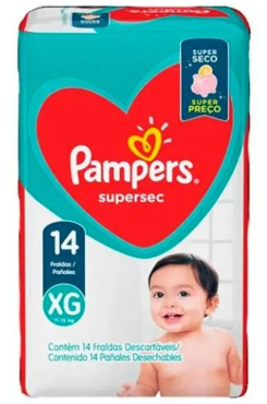 FRALDA DESC PAMPERS SUPERSEC XG14