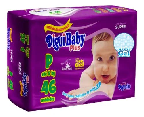 FRALDA DESCARTAVEL DIGUIBABY PLUS P 46