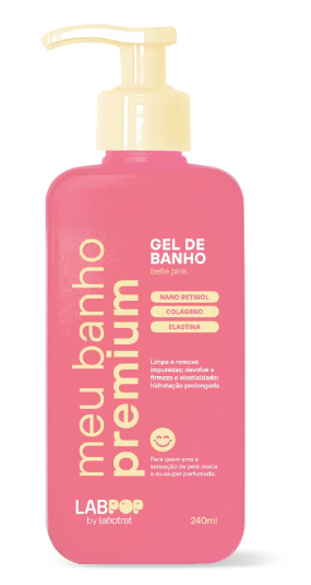 GEL MEU BANHO PREMIUM 240ML BELLE PINK
