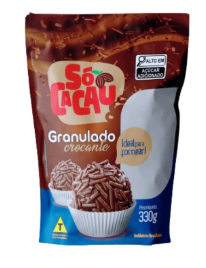 GRANULADO SO CACAU 330G  CROCANTE
