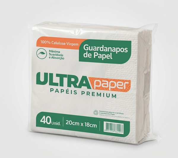 GUARDANAPO PAPEL ULTRA PAPER 20X18
