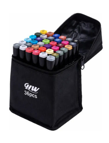 KIT CANETAS COLORIDA C/36PCS R.0223