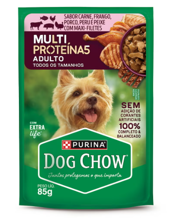 RACAO DOG SHOW 85G SCH ALTA PROTEINA MAX FILETES