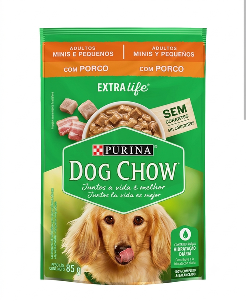 RACAO DOG SHOW 85G SCH MIX DE PORCO