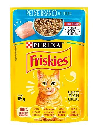 RACAO FRISKIES 85G SACHET PEIXE AO MOLHO