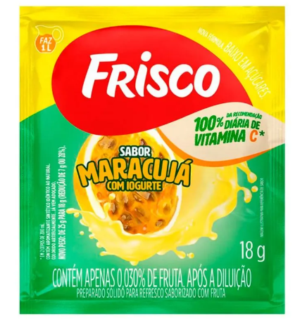 REFRESCO PO FRISCO 18G MARACUJA C/IOGURTE