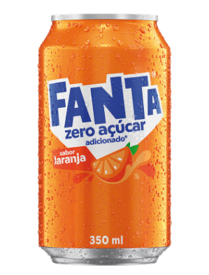 REFRI FANTA 350ML LARANJA ZERO ACUCAR