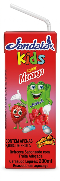 SUCO JANDAIA KIDS 200ML MORANGO