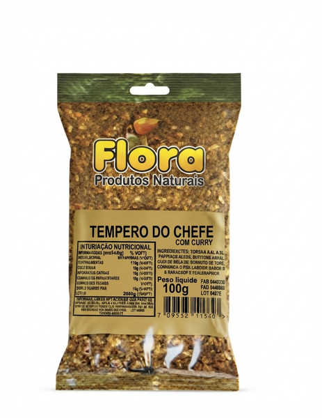 TEMEPERO DO CHEFE C/CURRY 100G FLORA