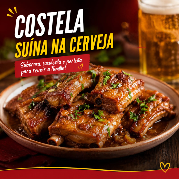🍖 COSTELA SUÍNA NA CERVEJA