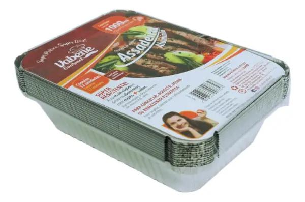 ASSADEIRA ALUMINIO C TAMPA VABENE 1,15L 12UN
