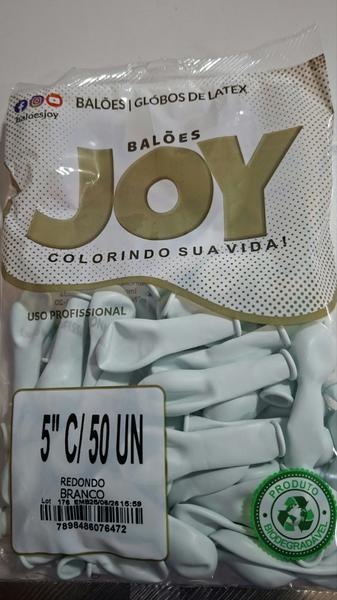 BALÃO 5 BRANCO C/50 REDONDO