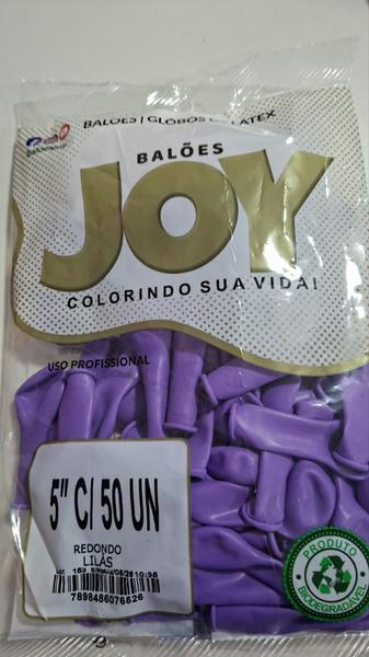 BALÃO 5 LILAS C/50 REDONDO