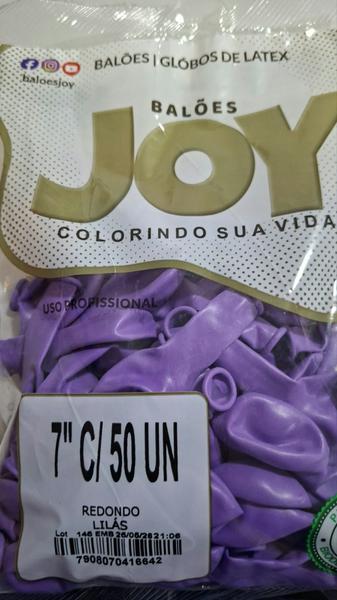 BALÃO 7 LILAS C/50 REDONDO