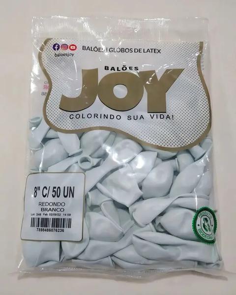 BALÃO 8 BRANCO C/50 REDONDO
