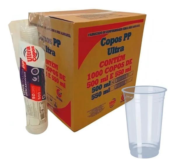 COPO DESC. PP LISO ULTRA 500ML CX/1000