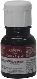 CORANTE LIQUIDO VERMELHO BORDÔ 10ML