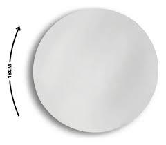 DISCO ISOPOR BRANCO 18CM C/10 UND