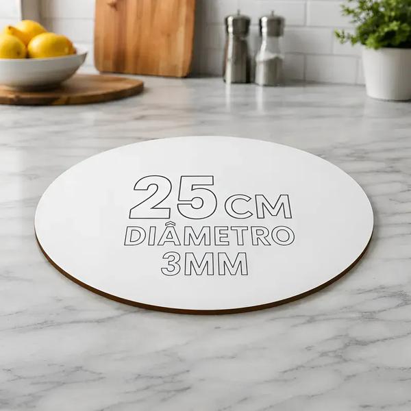 DISCO MDF BORDA CRUA 25CM