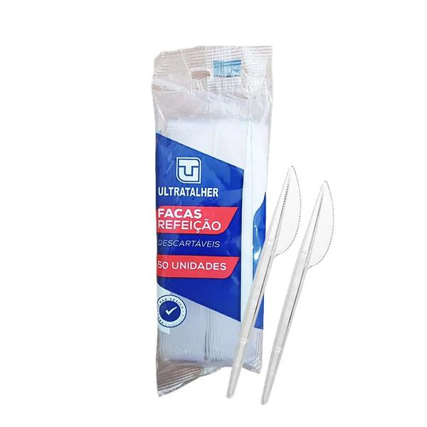 FACA DESCART REFEICAO CRISTAL C/50