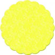 FUNDO RENDADO 7CM AMARELO C/100