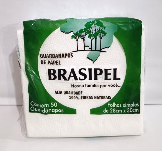 GUARDANAPO BRASIPEL 28X30CM C/50UN