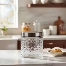 ORGANIZADOR QUAD. METALLIC C/TPA VISOR 850ML