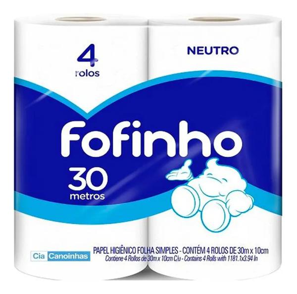 PAPEL HIG.FOFINHO F.SIMPLES C/4 30M C/16