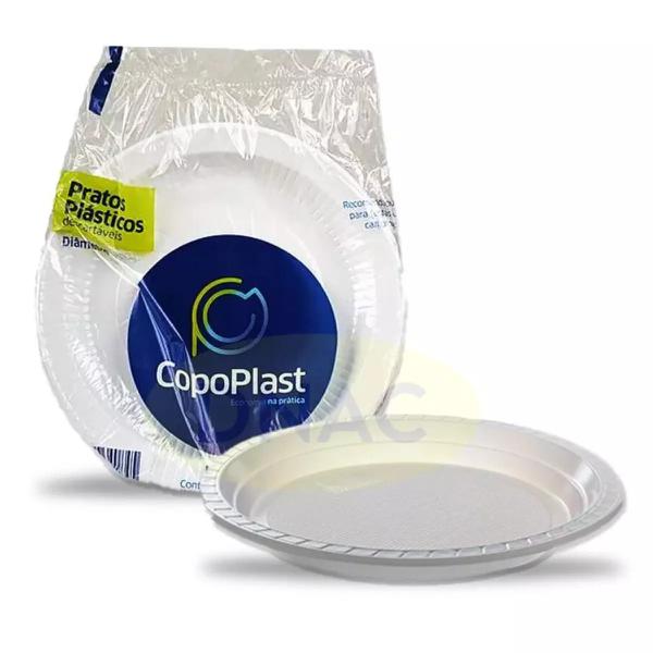 PRATO PLASTICO DESCA. 18CM COPOPLAST C/500