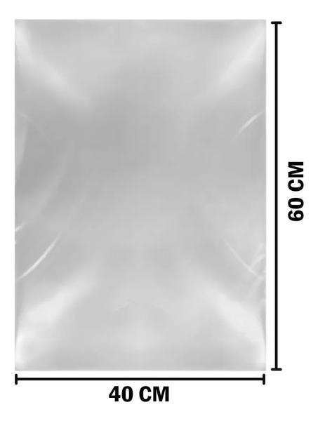SACO PLASTICO 40X60X06  BD CRISTAL